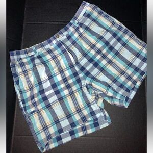 Saddlebred Blue Plaid Men's Shorts